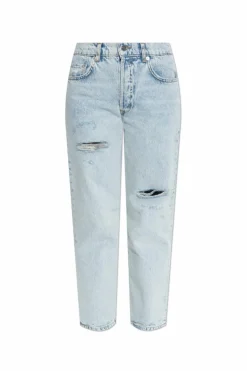 Anine Bing jasnoniebieski Jeansy z efektem ‘vintage’