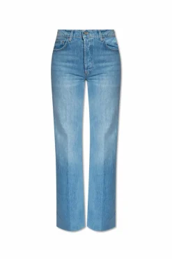 Anine Bing NIEBIESKI Jeansy ‘Hugh’ typu ‘wide’