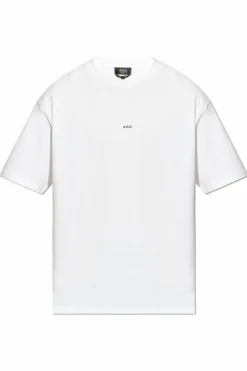 A.P.C. BIAŁY T-shirt `Boxy`