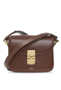 A.P.C. BRĄZOWY Torba na ramię ‘Grace Mini’