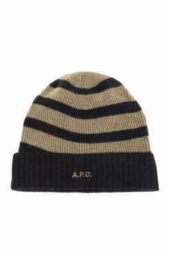 A.P.C. CZARNY Czapka z logo