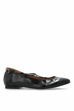 A.P.C. CZARNY Skórzane buty `Katie`