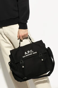 A.P.C. CZARNY Torba na ramię `Recuperation`