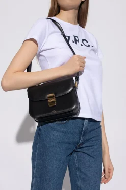 A.P.C. CZARNY Torba na ramię ‘Grace Small’