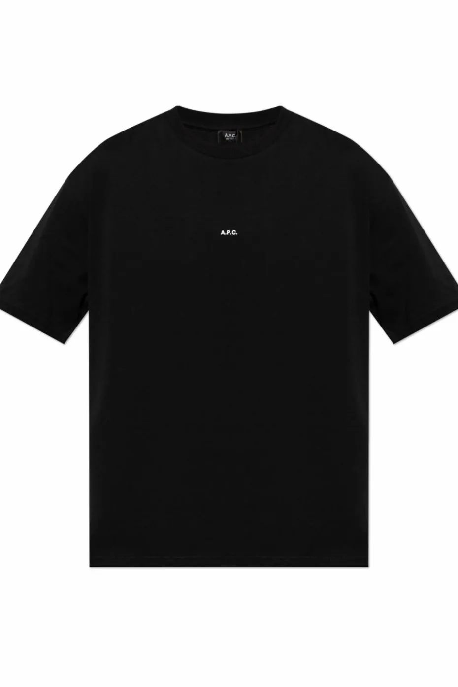 A.P.C. CZARNY T-shirt z logo