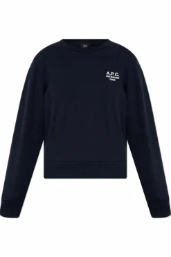 A.P.C. GRANATOWY Bluza z wyszytym logo