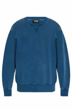 A.P.C. NIEBIESKI Bluza `Label`