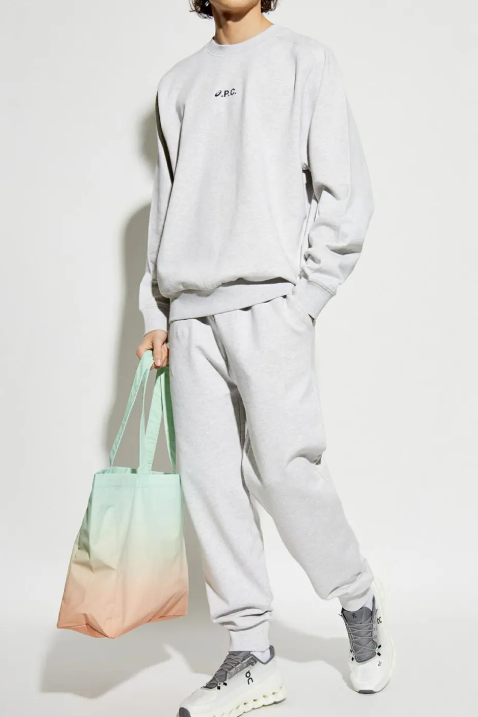 A.P.C. SZARY APC x ASICS