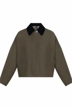 A.P.C. ZIELONY Kurtka z kołnierzem