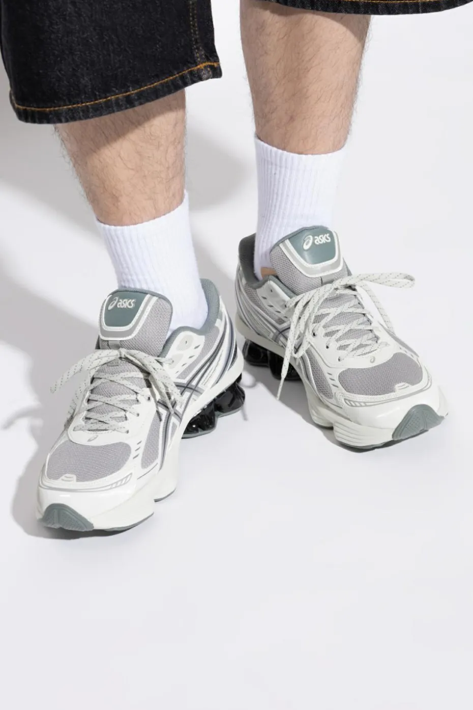 ASICS SZARY Buty sportowe `GEL-KINETIC FLUENT`