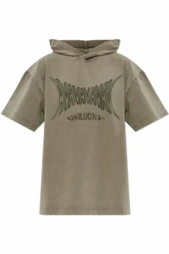 AVAVAV ZIELONY T-shirt z kapturem