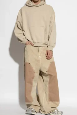 Balenciaga beżowy Bluza z kapturem
