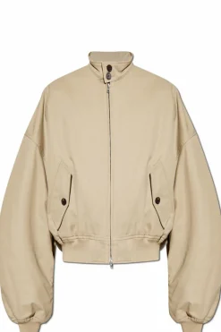 Balenciaga beżowy Ocieplana kurtka ze stójką