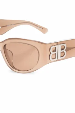 Balenciaga beżowy Okulary przeciwsłoneczne