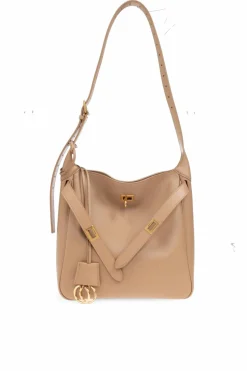 Balenciaga beżowy Torba na ramię `Bel Air Small`