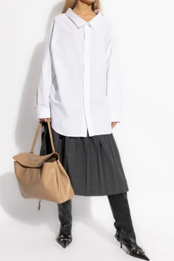 Balenciaga BIAŁY Koszula o luźnym kroju