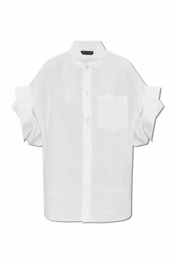 Balenciaga BIAŁY Koszula z logo