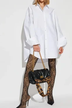 Balenciaga BIAŁY Koszula typu `oversize` z kieszeniami