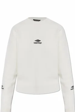 Balenciaga BIAŁY Sweter z kolekcji `Skiwear`