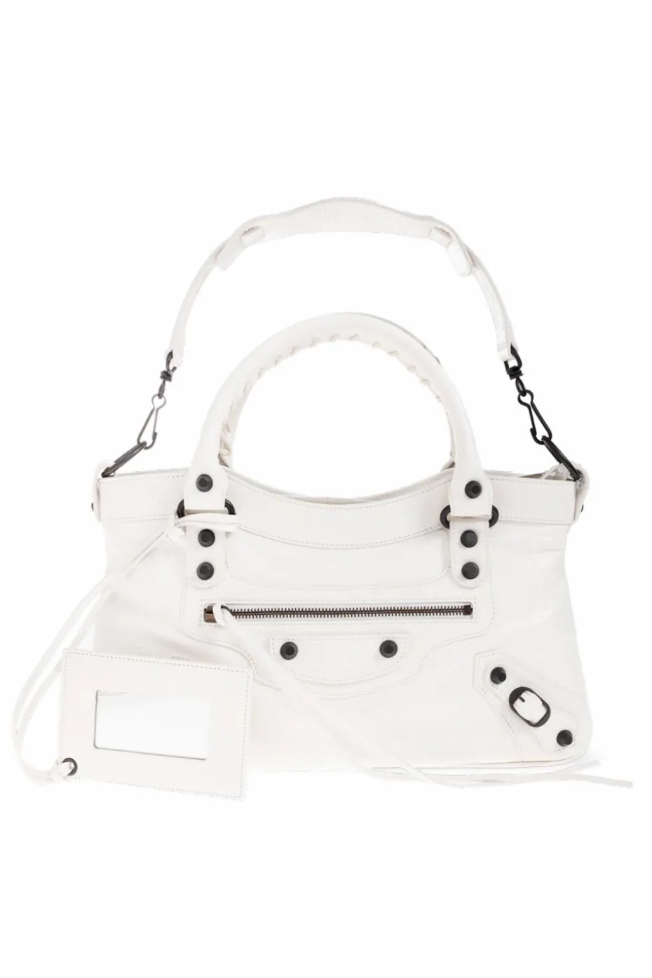 Balenciaga BIAŁY Torba do ręki `Le City`