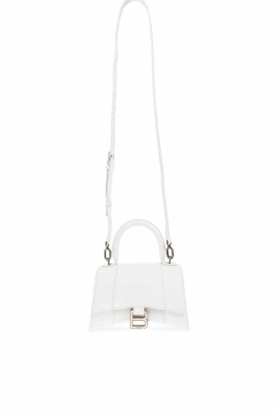Balenciaga BIAŁY Torba na ramię ‘Hourglass XS'