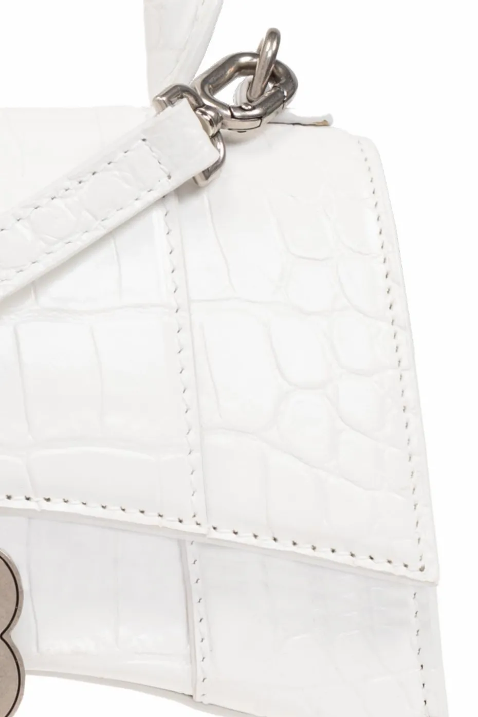 Balenciaga BIAŁY Torba na ramię ‘Hourglass XS'