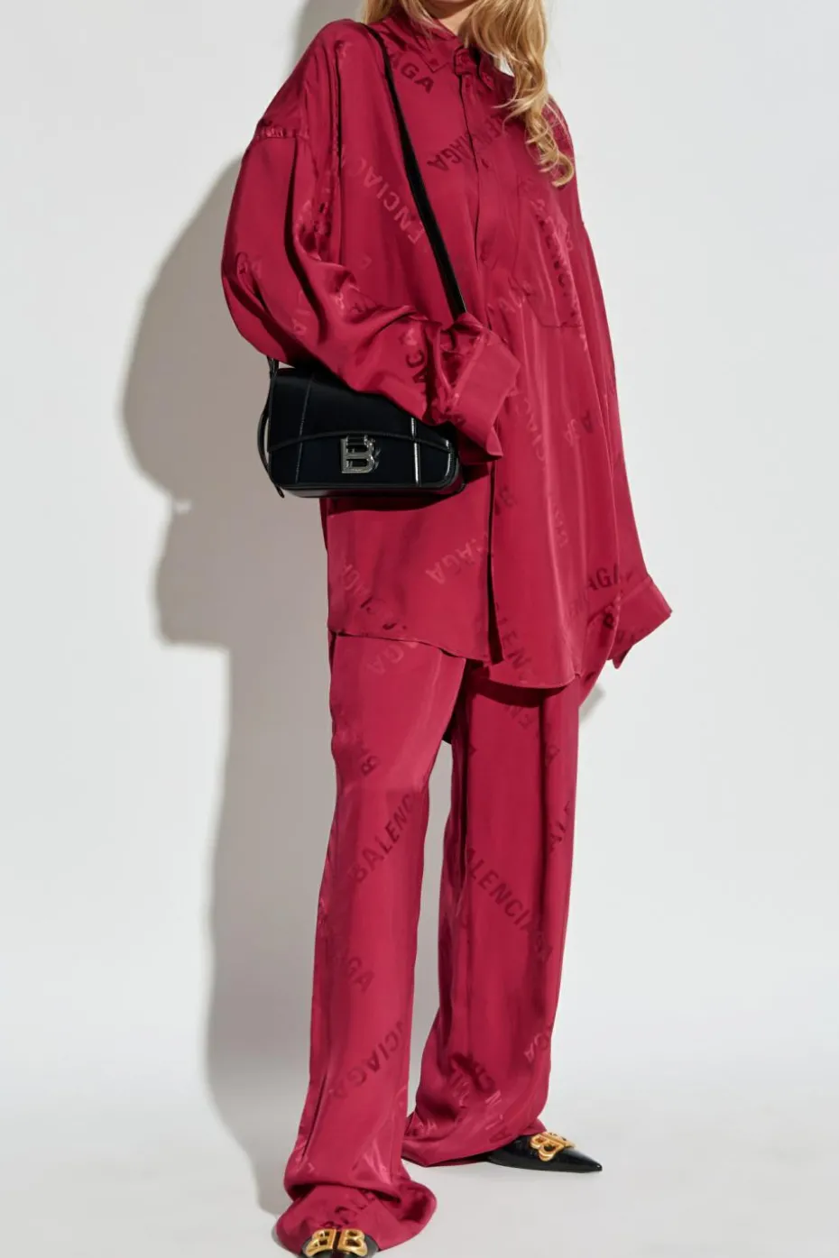 Balenciaga BORDO Koszula typu `oversize`