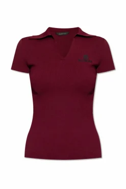 Balenciaga BORDO Polo z wyszytym logo