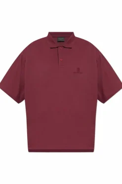 Balenciaga BORDO Polo z wyszytym logo