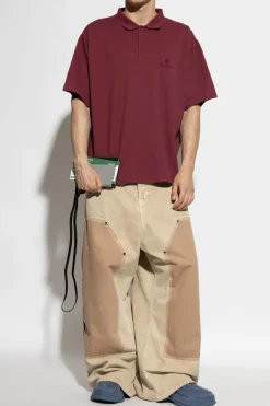 Balenciaga BORDO Polo z wyszytym logo