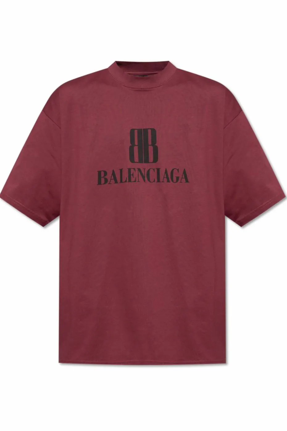 Balenciaga BORDO T-shirt z logo