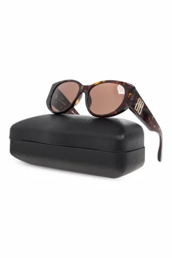 Balenciaga BRĄZOWY Okulary przeciwsłoneczne