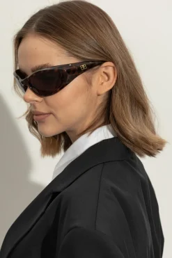 Balenciaga BRĄZOWY Okulary przeciwsłoneczne