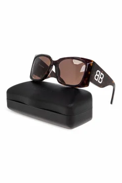Balenciaga BRĄZOWY Okulary przeciwsłoneczne