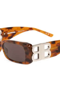 Balenciaga BRĄZOWY Okulary przeciwsłoneczne ‘Dynasty’