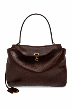 Balenciaga BRĄZOWY Torba do ręki `Rodeo Medium`