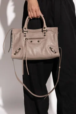 Balenciaga BRĄZOWY Torba do ręki ‘Le City Small’