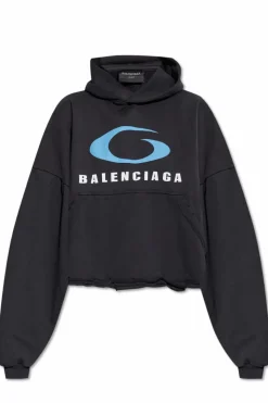 Balenciaga CZARNY Bluza z efektem `vintage`