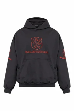 Balenciaga CZARNY Bluza z efektem zagniecenia