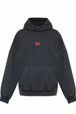 Balenciaga CZARNY Bluza z kapturem