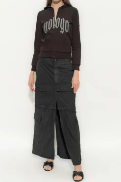 Balenciaga CZARNY Bluza zapinana na zamek
