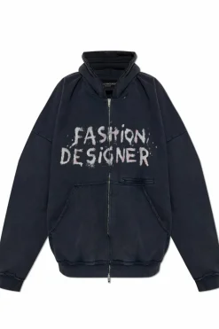 Balenciaga CZARNY Bluza z kapturem