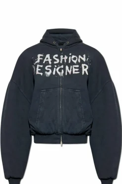 Balenciaga CZARNY Bluza z kapturem