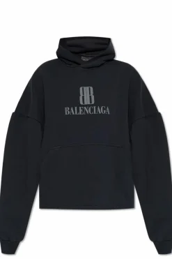 Balenciaga CZARNY Bluza z kapturem