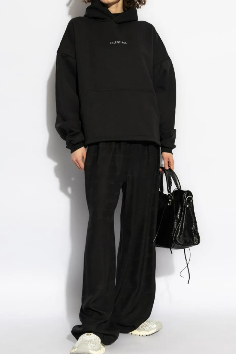 Balenciaga CZARNY Bluza z kapturem