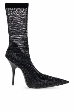 Balenciaga CZARNY Botki ze skarpetą `Avenue`