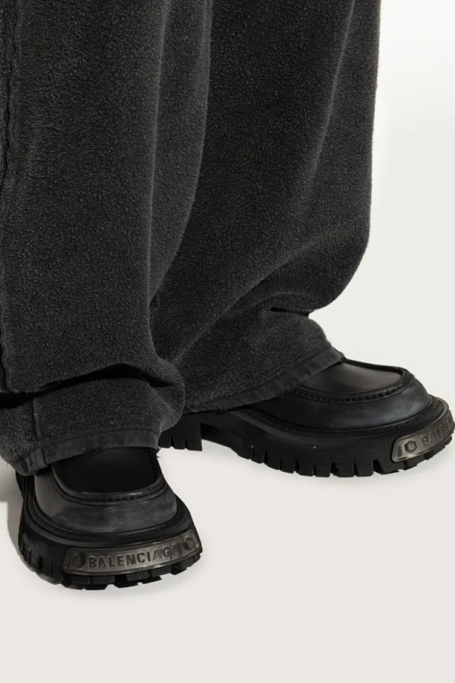 Balenciaga CZARNY Buty `Tractor` typu `loafers`