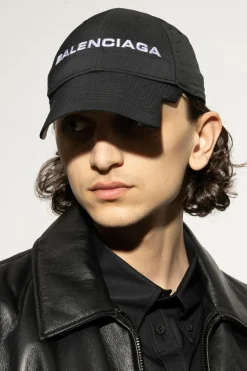 Balenciaga CZARNY Czapka z daszkiem