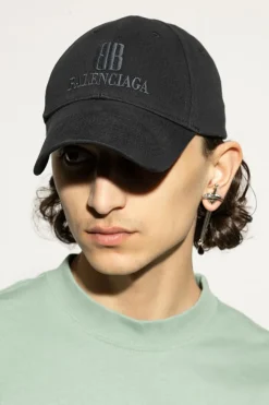 Balenciaga CZARNY Czapka z daszkiem