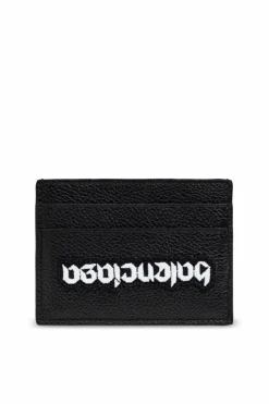Balenciaga CZARNY Etui na karty